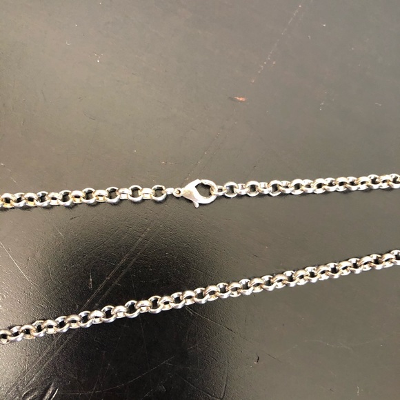 Tinkerbell Fairy Silver Rhinestone Necklace - Picture 11 of 12